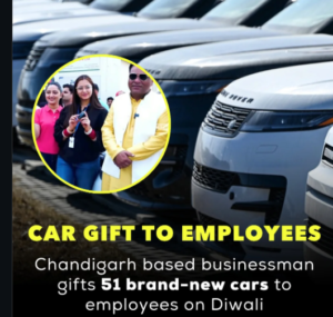 ಉದ್ಯೋಗಿಗಳಿಗೆ ಕೋಟಿ ಮೌಲ್ಯದ ಕಾರು ಉಡುಗೊರೆಯಾಗಿ ನೀಡಿದ ಹೈಲೈಟ್ ಗ್ರೂಪ್.