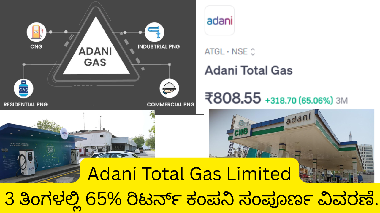 Adani Total Gas Limited– 3 ತಿಂಗಳಲ್ಲಿ 65% ರಿಟರ್ನ್ ಕಂಪನಿ ಸಂಪೂರ್ಣ ವಿವರಣೆ.